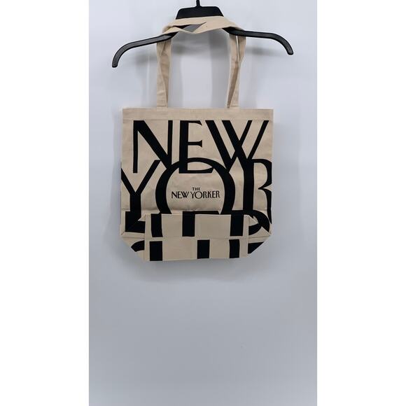THE NEW YORKER Women's Logo Print Classic Canvas Tote Bag - Picture 2 of 7